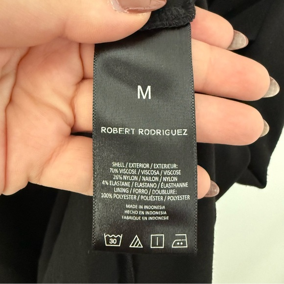 Robert Rodriguez black draped LBD sleeveless sheath dress - Medium - Picture 7 of 7